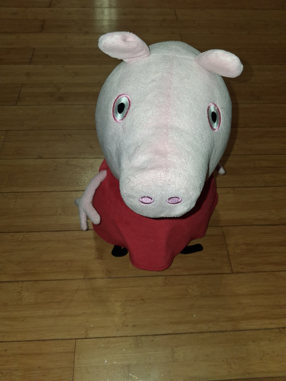 Peppa Pig Plush Doll in Pink with Red Outfit